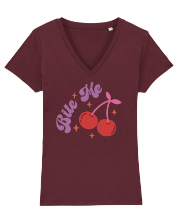 Retro Chic Valentine - Bite me Burgundy