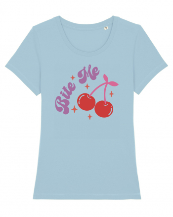 Retro Chic Valentine - Bite me Sky Blue