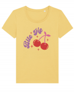 Retro Chic Valentine - Bite me Tricou mânecă scurtă guler larg fitted Damă Expresser