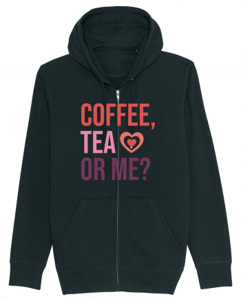 Retro Chic Valentine - Coffe, tea or me Black