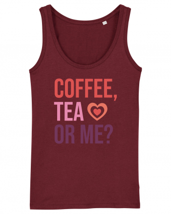 Retro Chic Valentine - Coffe, tea or me Burgundy