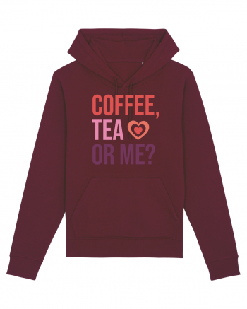 Retro Chic Valentine - Coffe, tea or me Burgundy