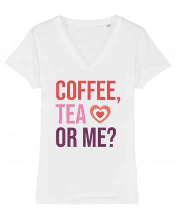 Retro Chic Valentine - Coffe, tea or me White