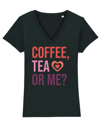 Retro Chic Valentine - Coffe, tea or me Black