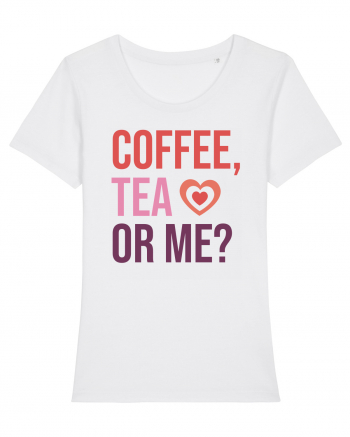 Retro Chic Valentine - Coffe, tea or me White