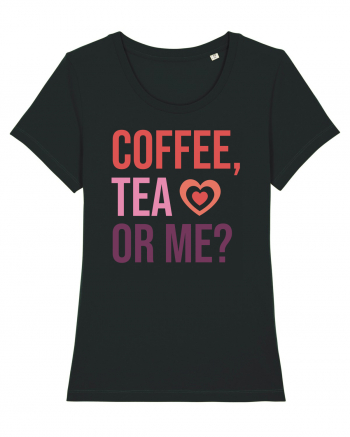 Retro Chic Valentine - Coffe, tea or me Black