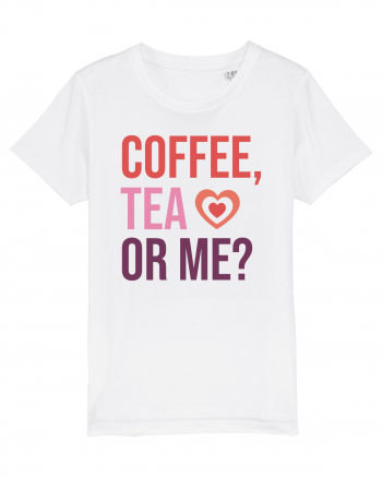 Retro Chic Valentine - Coffe, tea or me White