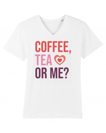 Retro Chic Valentine - Coffe, tea or me White