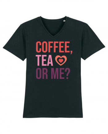 Retro Chic Valentine - Coffe, tea or me Black