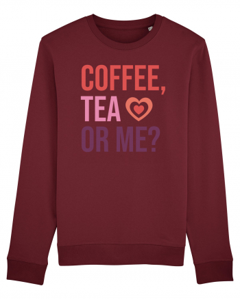 Retro Chic Valentine - Coffe, tea or me Burgundy