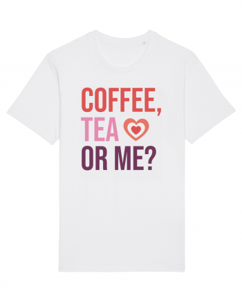 Retro Chic Valentine - Coffe, tea or me White