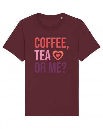 Retro Chic Valentine - Coffe, tea or me Burgundy