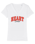 Retro Chic Valentine - Heart breaker Tricou mânecă scurtă guler V Damă Evoker