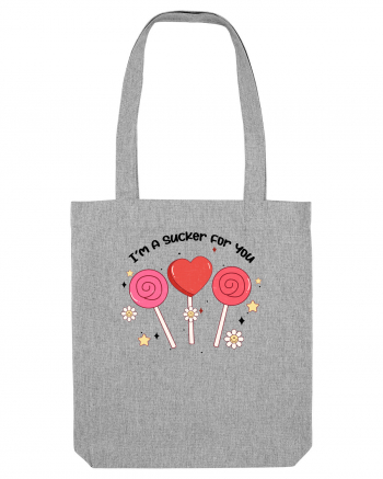 Retro Chic Valentine - I am a sucker for you Heather Grey