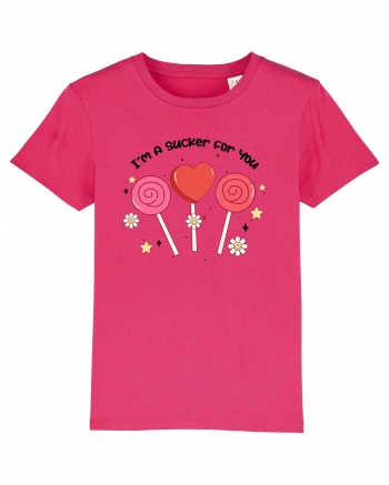 Retro Chic Valentine - I am a sucker for you Raspberry