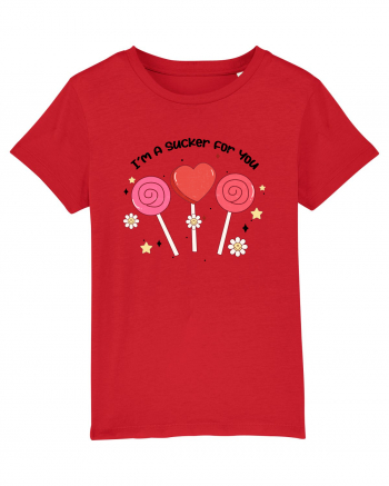 Retro Chic Valentine - I am a sucker for you Red