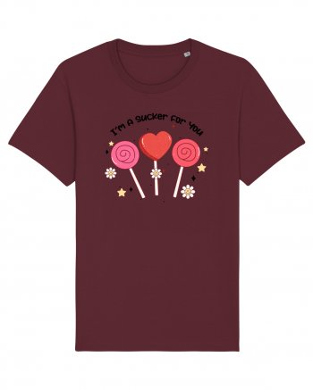 Retro Chic Valentine - I am a sucker for you Burgundy