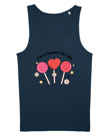 Retro Chic Valentine - I am a sucker for you Navy