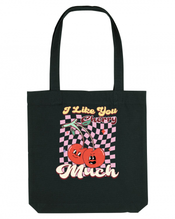 Retro Chic Valentine - I love you cherry much Black