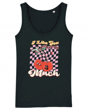 Retro Chic Valentine - I love you cherry much Black