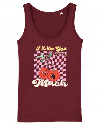 Retro Chic Valentine - I love you cherry much Burgundy