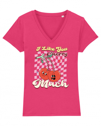 Retro Chic Valentine - I love you cherry much Raspberry