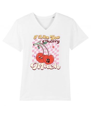 Retro Chic Valentine - I love you cherry much White