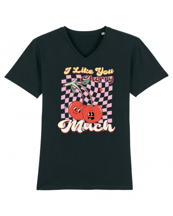 Retro Chic Valentine - I love you cherry much Black