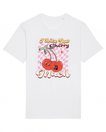 Retro Chic Valentine - I love you cherry much White