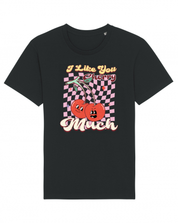 Retro Chic Valentine - I love you cherry much Black