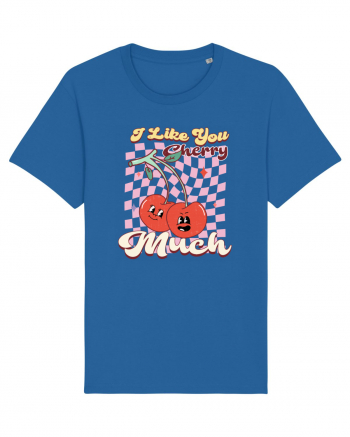 Retro Chic Valentine - I love you cherry much Royal Blue