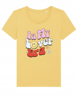 Retro Chic Valentine - In my lover era Tricou mânecă scurtă guler larg fitted Damă Expresser