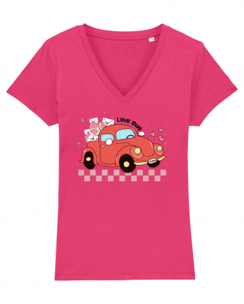 Retro Chic Valentine - Love bug Raspberry