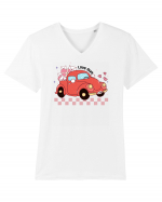 Retro Chic Valentine - Love bug Tricou mânecă scurtă guler V Bărbat Presenter