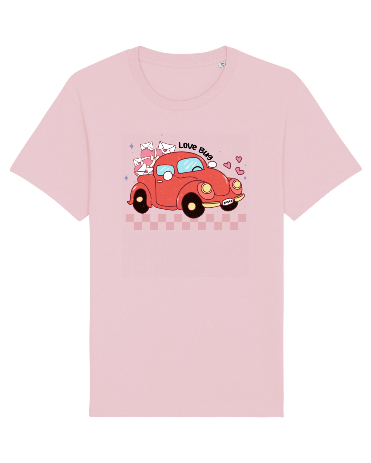 Tricou mânecă scurtă Unisex Rocker Cotton Pink