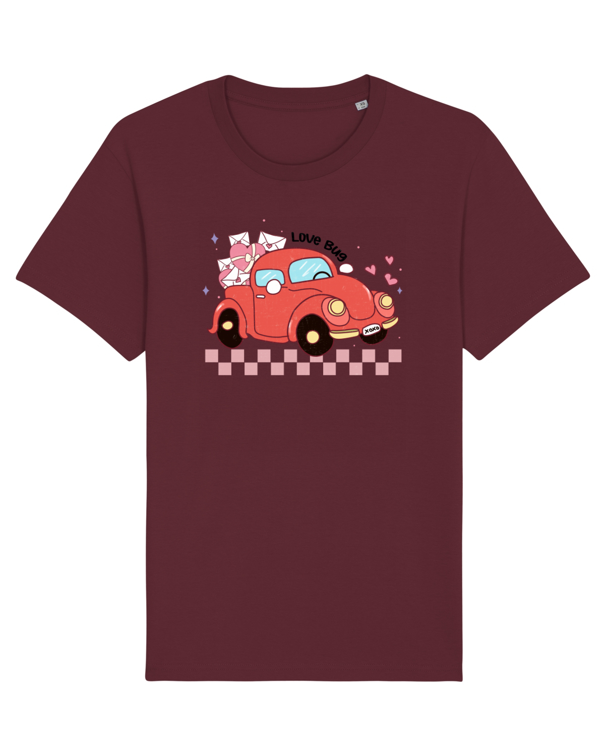 Tricou mânecă scurtă Unisex Rocker Burgundy