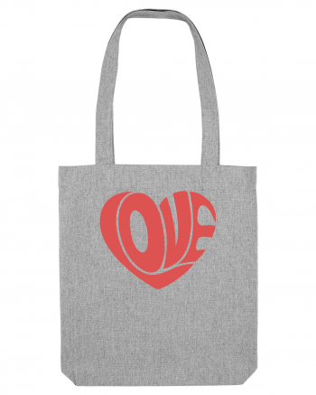 Retro Chic Valentine - Love in heart Heather Grey