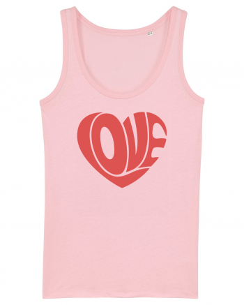 Retro Chic Valentine - Love in heart Cotton Pink