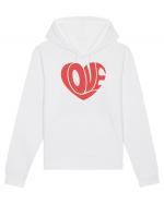 Retro Chic Valentine - Love in heart Hanorac Unisex Drummer