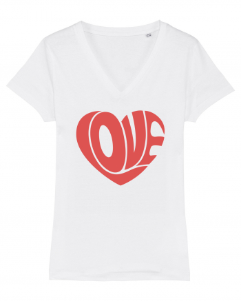 Retro Chic Valentine - Love in heart White