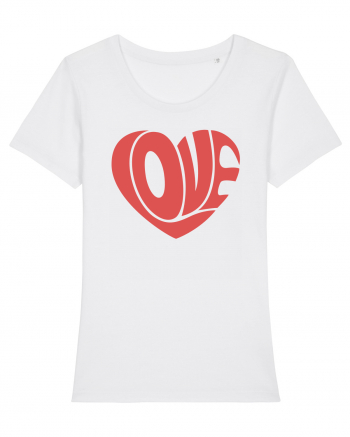 Retro Chic Valentine - Love in heart White