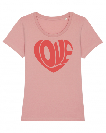 Retro Chic Valentine - Love in heart Canyon Pink