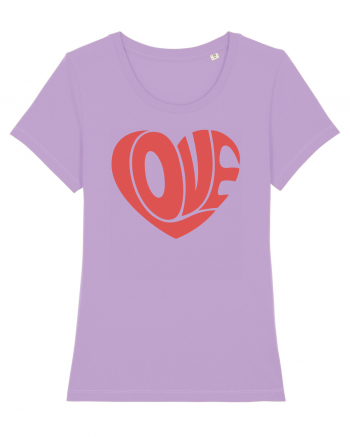 Retro Chic Valentine - Love in heart Lavender Dawn