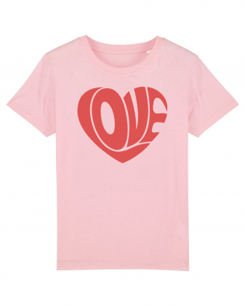 Retro Chic Valentine - Love in heart Cotton Pink