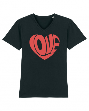 Retro Chic Valentine - Love in heart Black