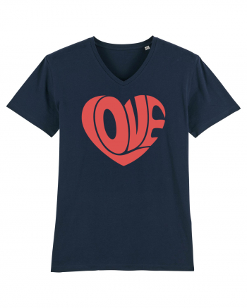 Retro Chic Valentine - Love in heart French Navy