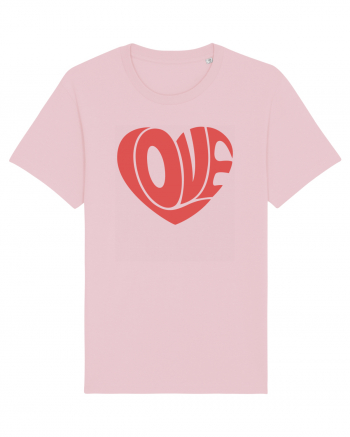 Retro Chic Valentine - Love in heart Cotton Pink