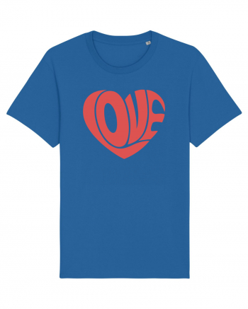 Retro Chic Valentine - Love in heart Royal Blue