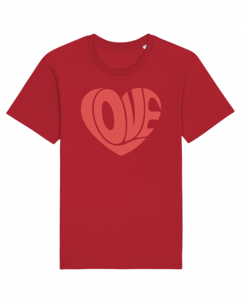 Retro Chic Valentine - Love in heart Red