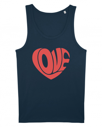 Retro Chic Valentine - Love in heart Navy